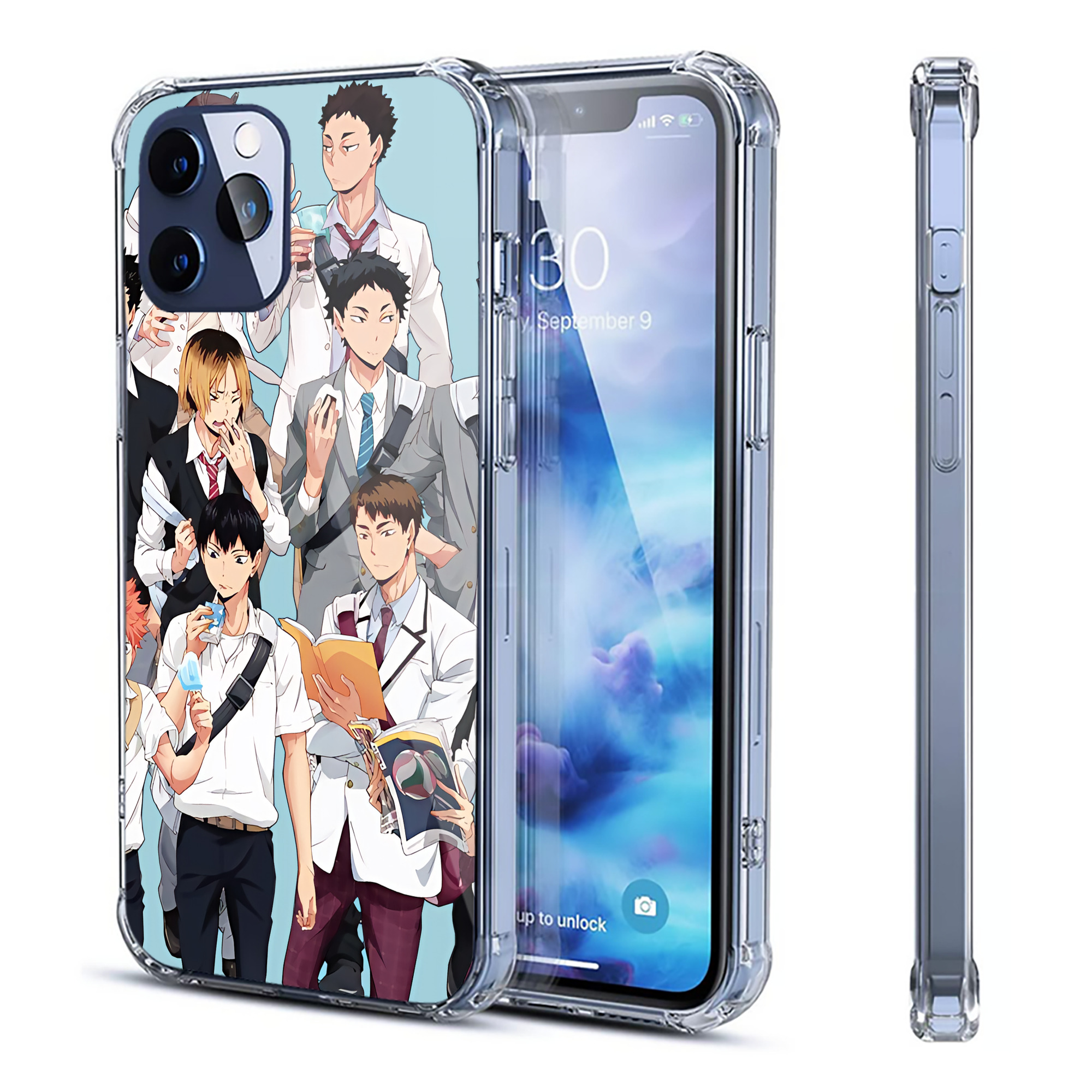 （画像用） ハイキュー!! Haikyu!! 【iPhone 12シリーズ対応】透明スマホケース（クリアソフトケース）